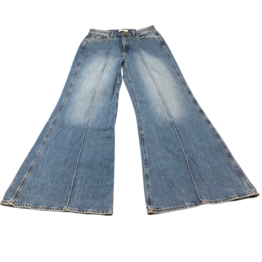 LOFT The Super Flare Jeans Womens 29/8 Blue High Rise Curvy Regular S/764256